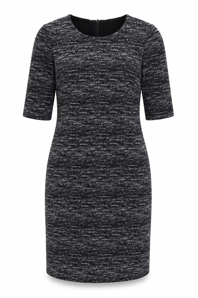 Hobbs Women's Black Sheath Dress UK 12 Wool Blend
