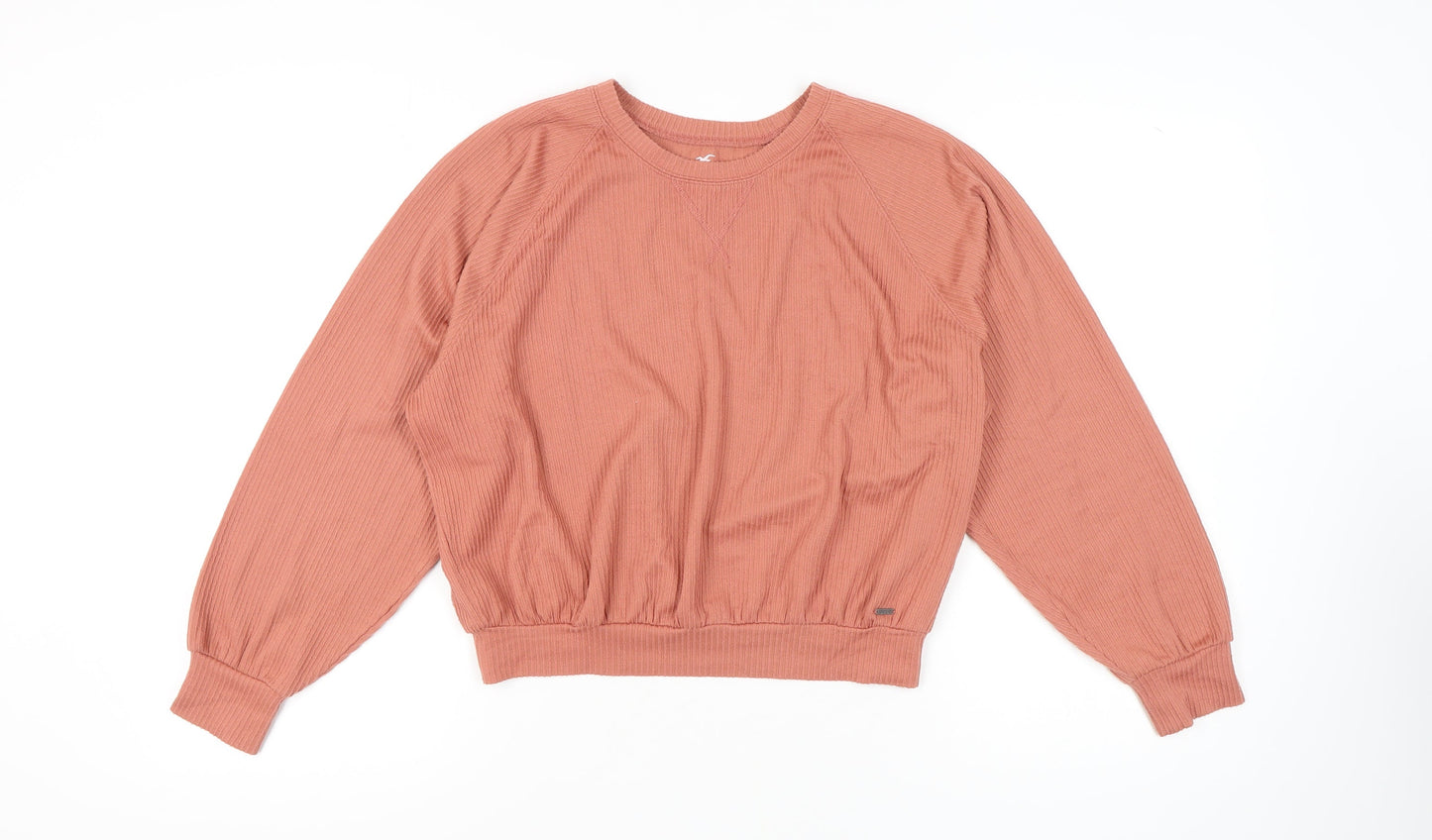 Hollister Women's Pink Basic Long Sleeve T-Shirt M
