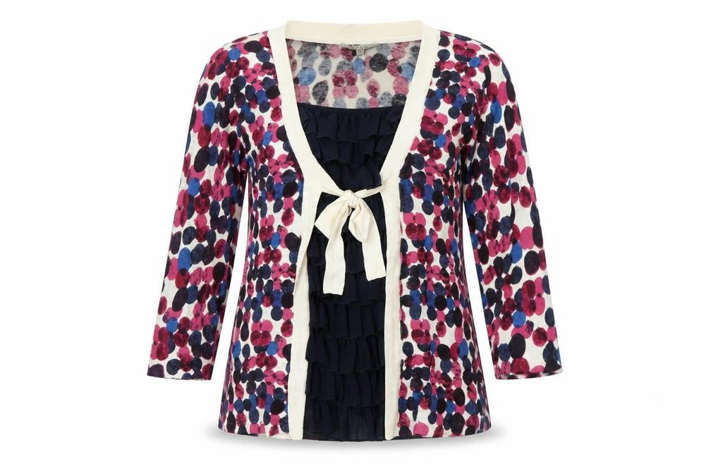 Womens UK 16  Laura Ashley Multicoloured Cardigan