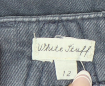 White Stuff Women's Blue Straight Trousers Size 12