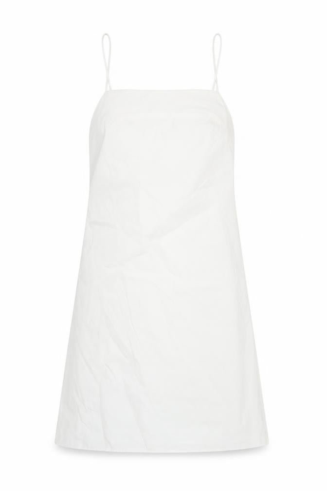 Front view of Zara Women's White XS Slip Dress
