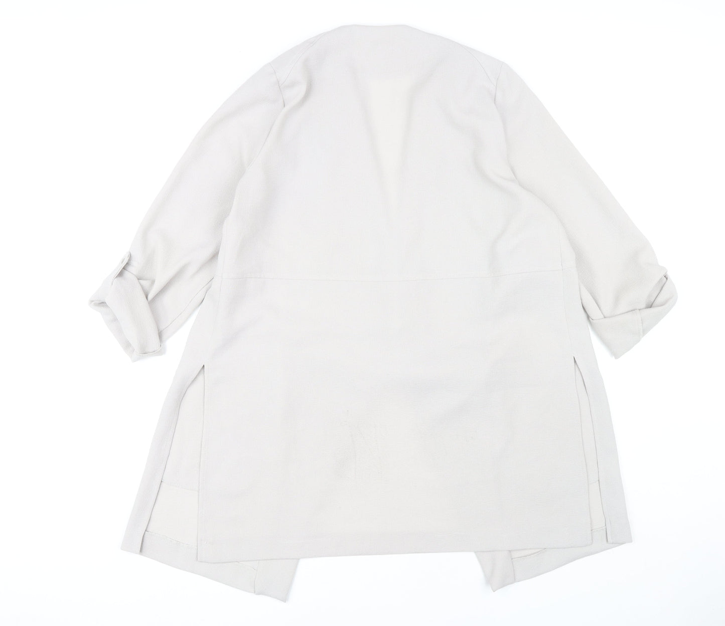 Wallis Women's White Long Jacket size 14