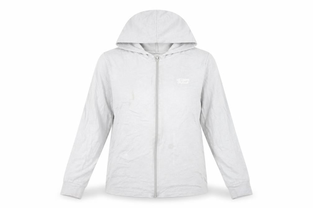 Womens UK 16 Regular Lee Cooper Grey Full Zip Hoodie