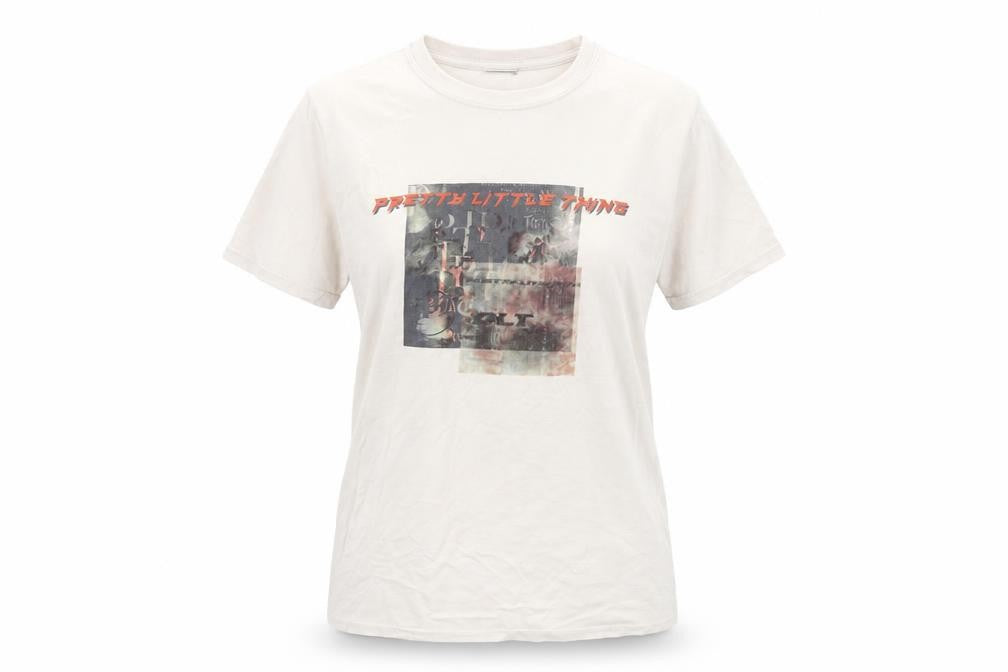 PrettyLittleThing Women's Beige T-Shirt S Casual