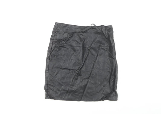 Missguided Women's Black Pencil Skirt, Size 10, New