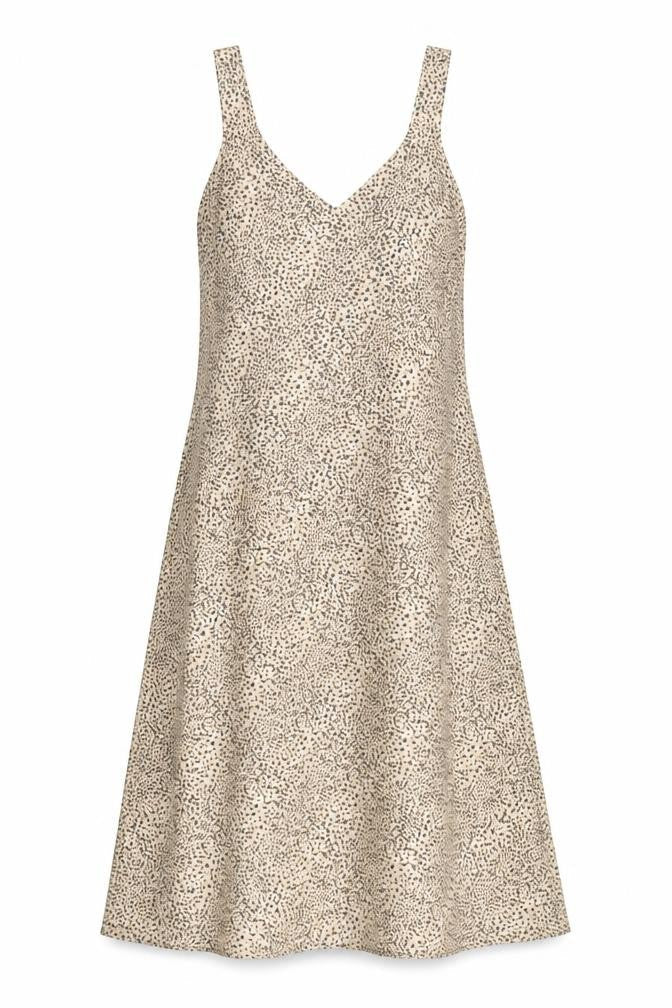 Front view of Marks & Spencer Women Beige Slip Dress, size 12, Long