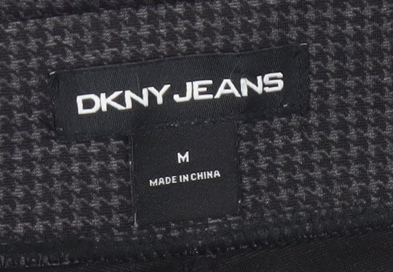 DKNY JEANS Women’s Black Houndstooth Leggings M