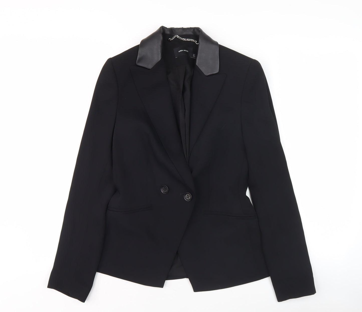 Karen Millen Women's Black Blazer UK 8 Formal Jacket