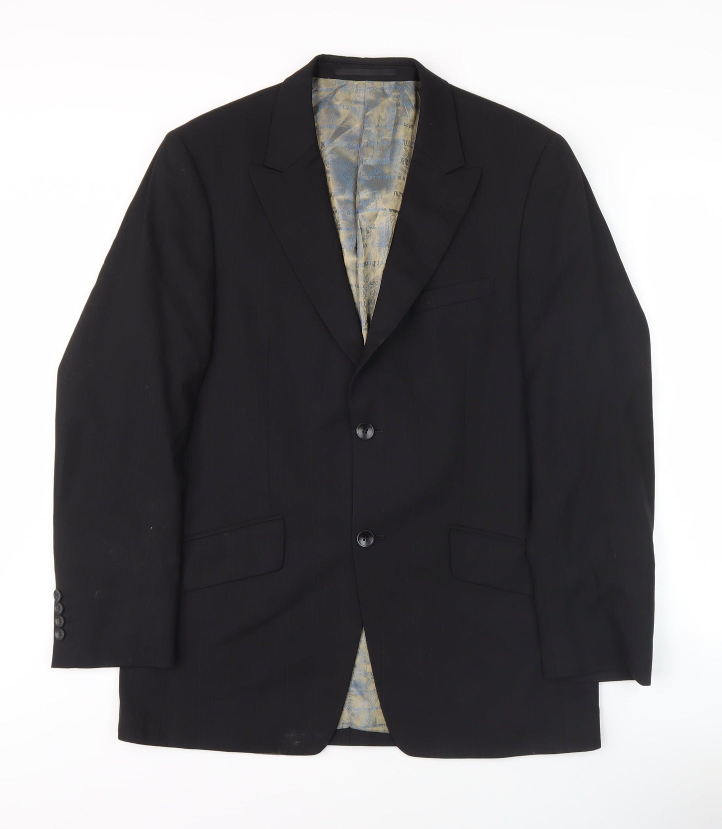 Remus Uomo Black Men's Blazer, Size M, Formal
