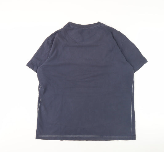 Peter Storm Men's Blue Graphic T-Shirt Large Crew Neck