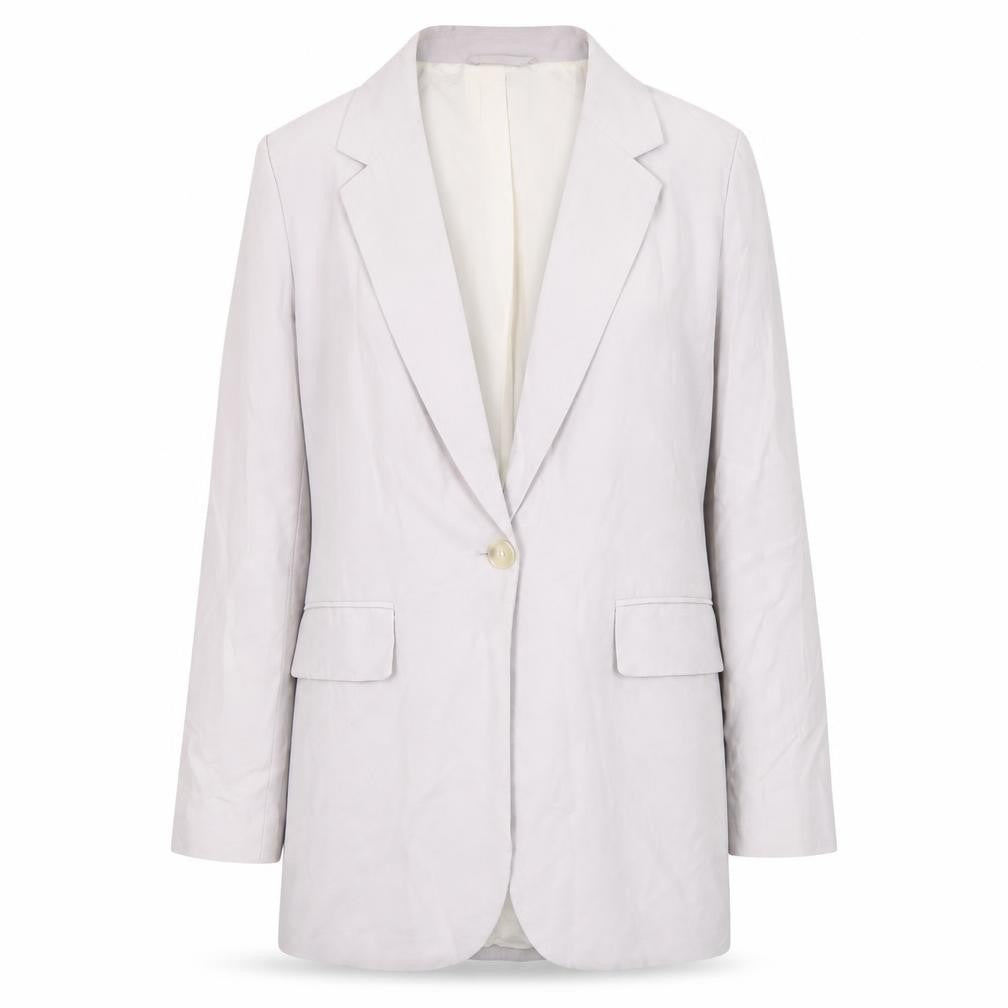 H&M Women's White XS Blazer Regular Fit