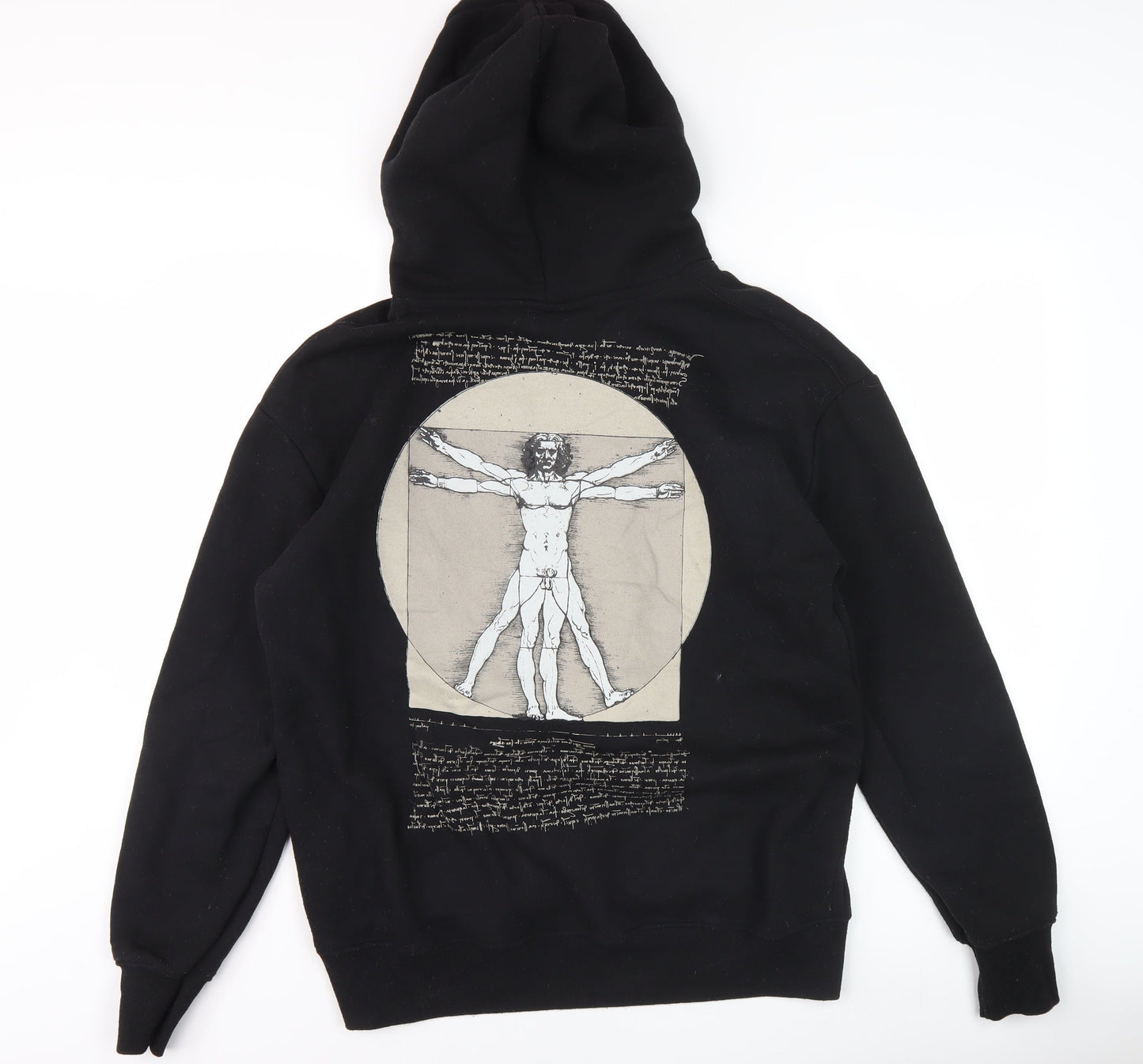 Pull&Bear Men’s Black Art Hoodie M