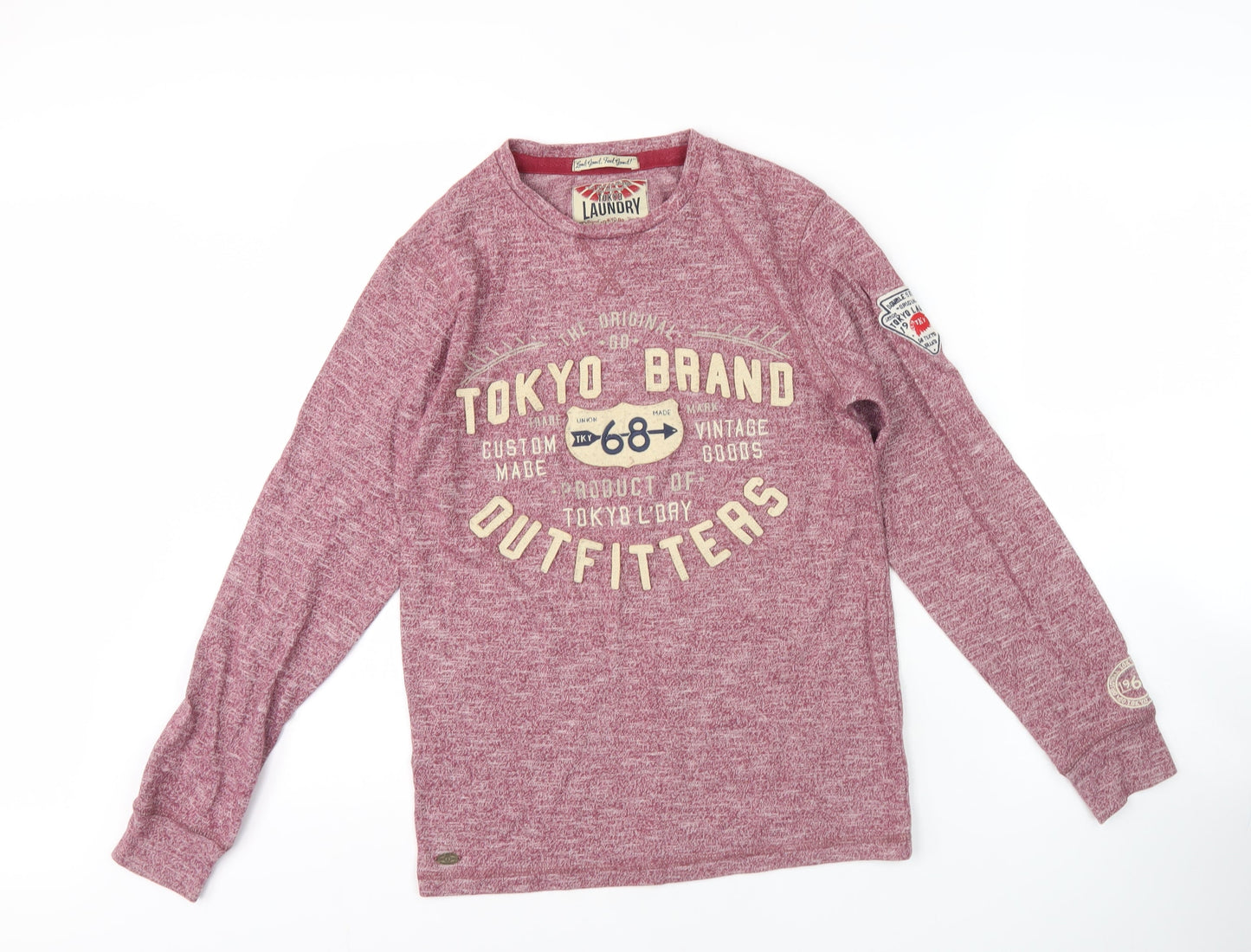 Tokyo Laundry Men's Red Long Sleeve Shirt - S