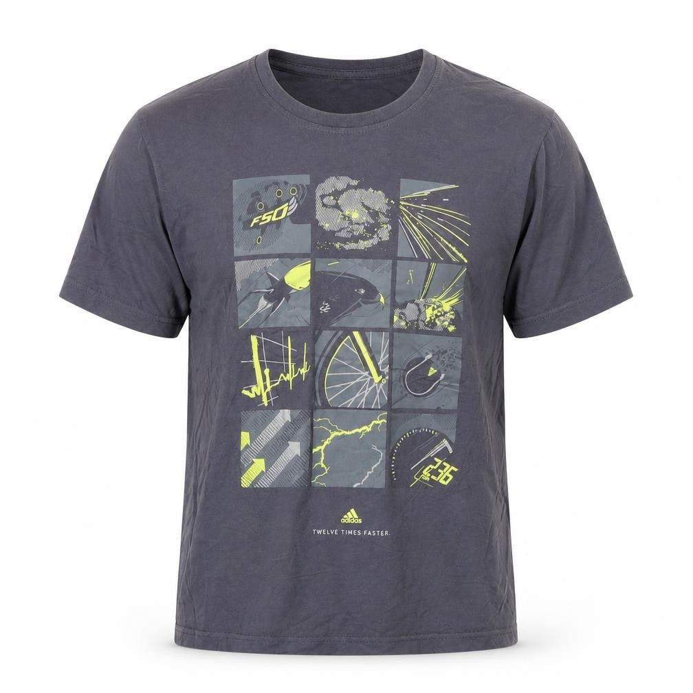 Mens UK Size M adidas Grey  Cotton T-Shirt