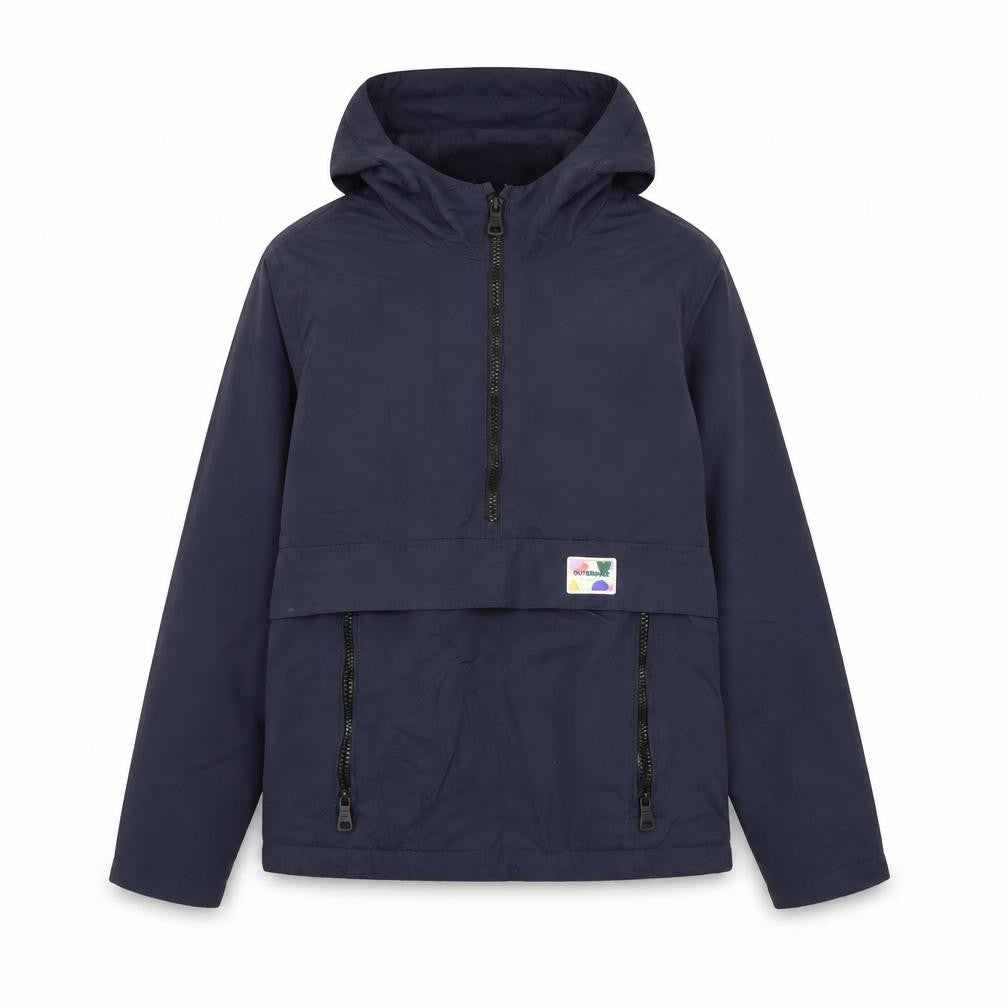 Front view of Zara girls’ blue anorak jacket, 13-14 years, hooded, lined