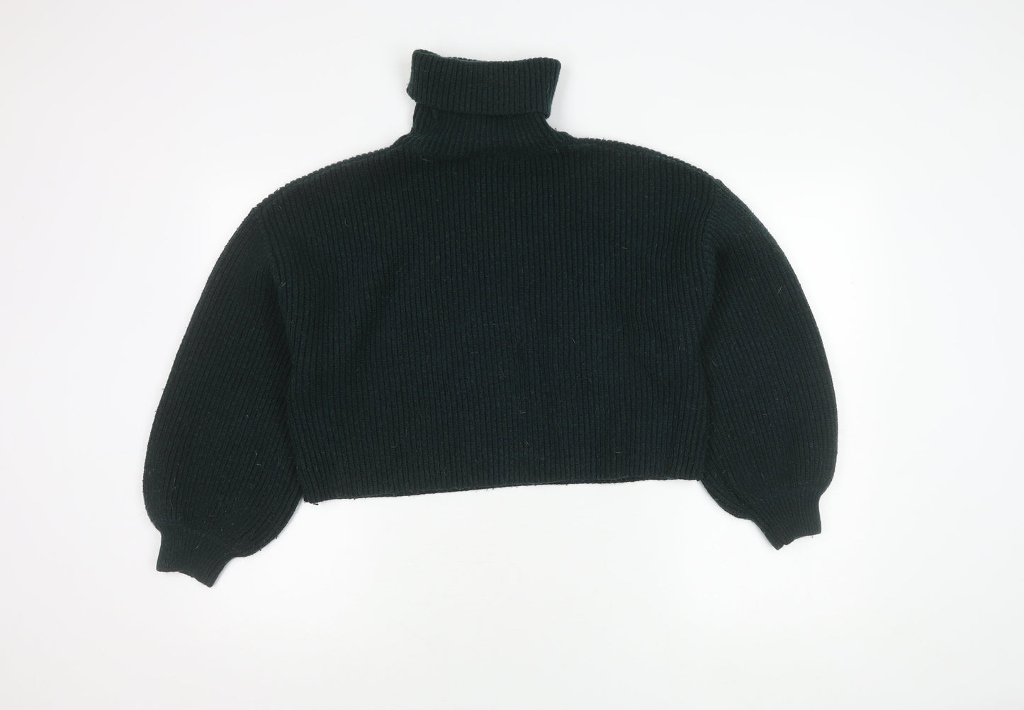 Monki Women's Green Roll Neck Jumper Size 12