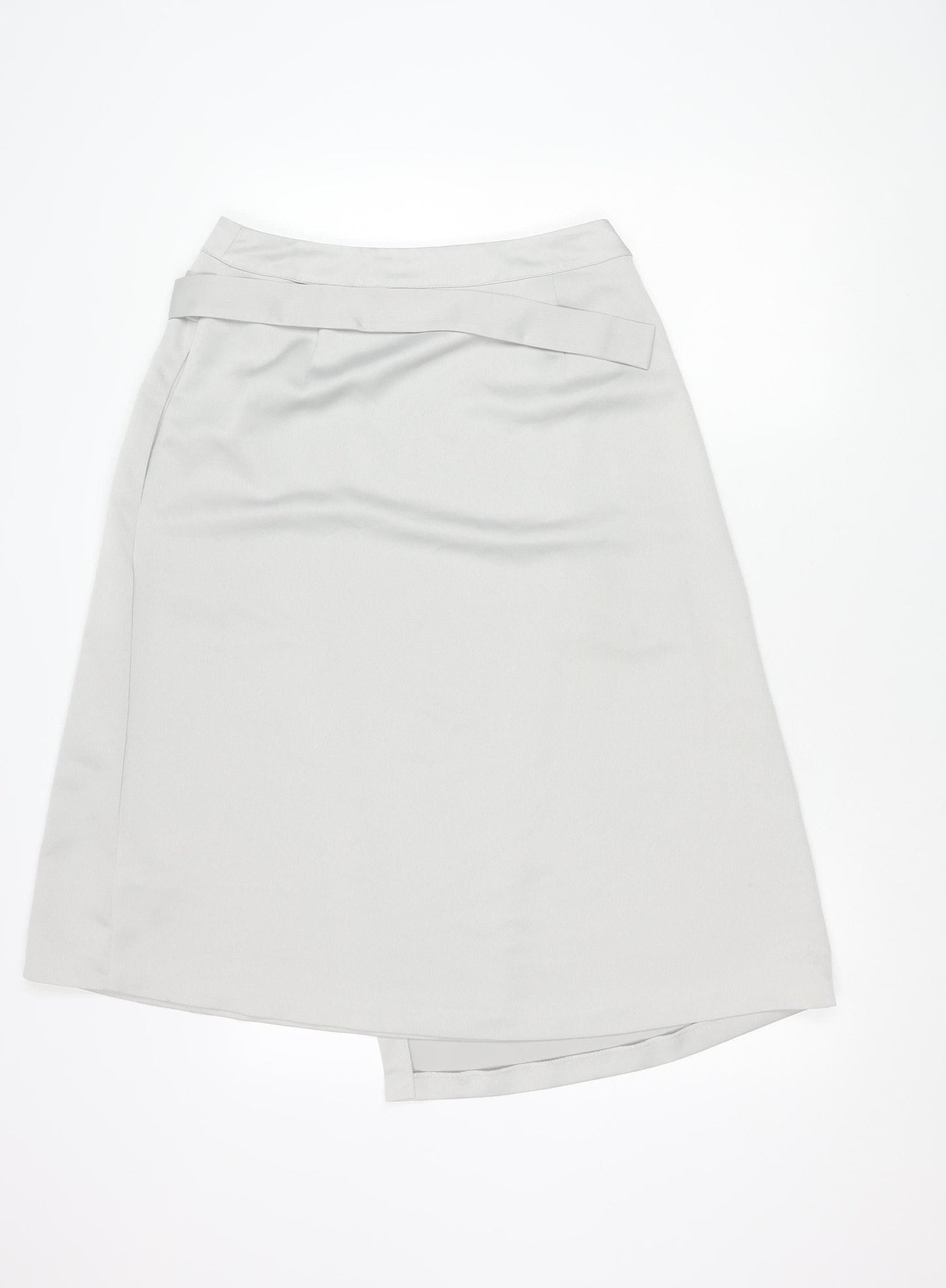 Marks and Spencer Women's Grey Polyester Skirt Size 12
