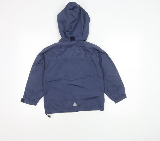 Tango Boys Blue Hooded Jacket 5-6 Years, Polyester