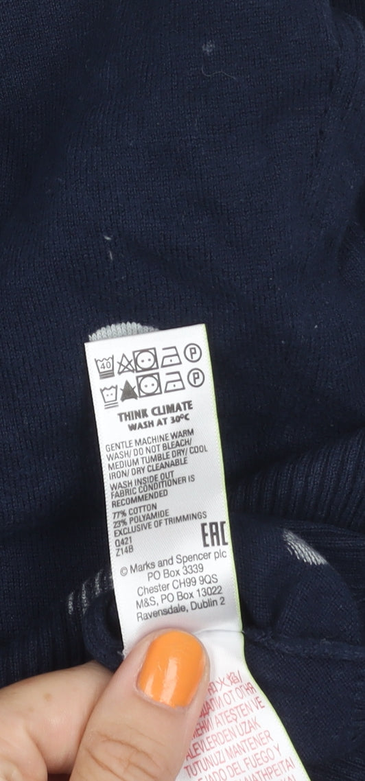 Marks and Spencer Women's Blue Pullover Jumper, S