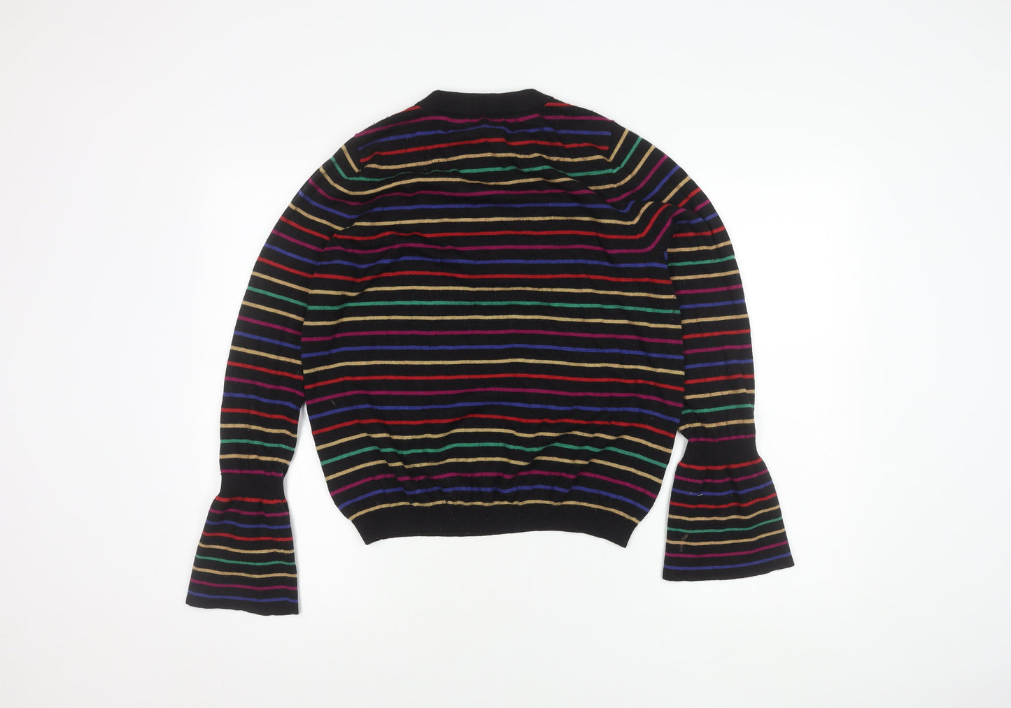 ASOS Women's Multicoloured Striped Pullover Jumper - Size 16