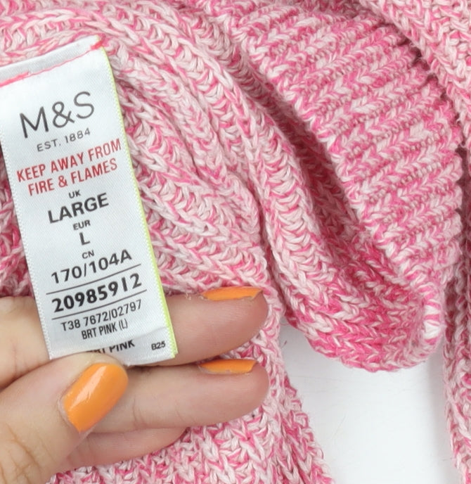 Marks and Spencer Pink Women's Jumper Size L