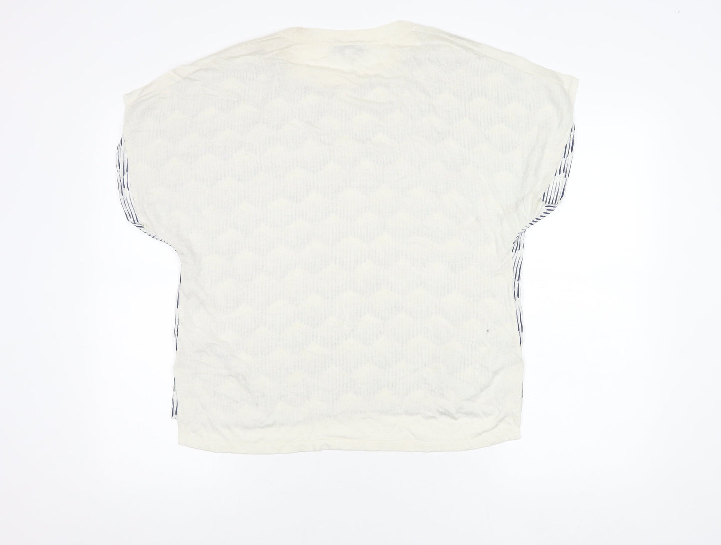 Next Women's Ivory Geometric Top, Size 14