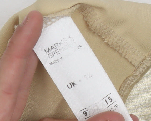 Marks and Spencer Beige Women's Size 12 Blouse