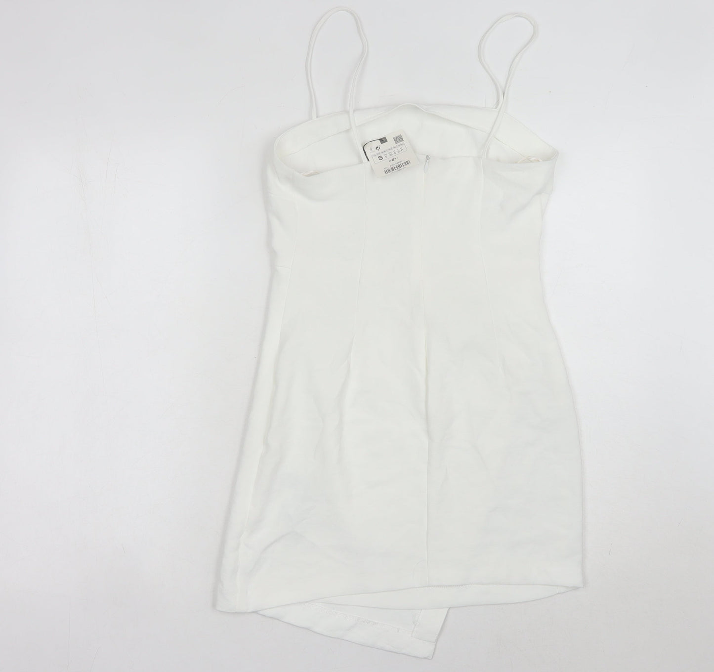 Zara Women's White Slip Dress, Size 8, Summer Party