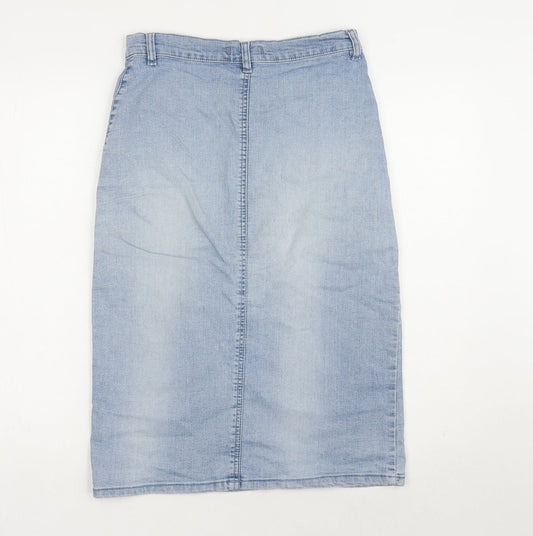 NL JEANS Women's Blue Denim Pencil Skirt Size 8