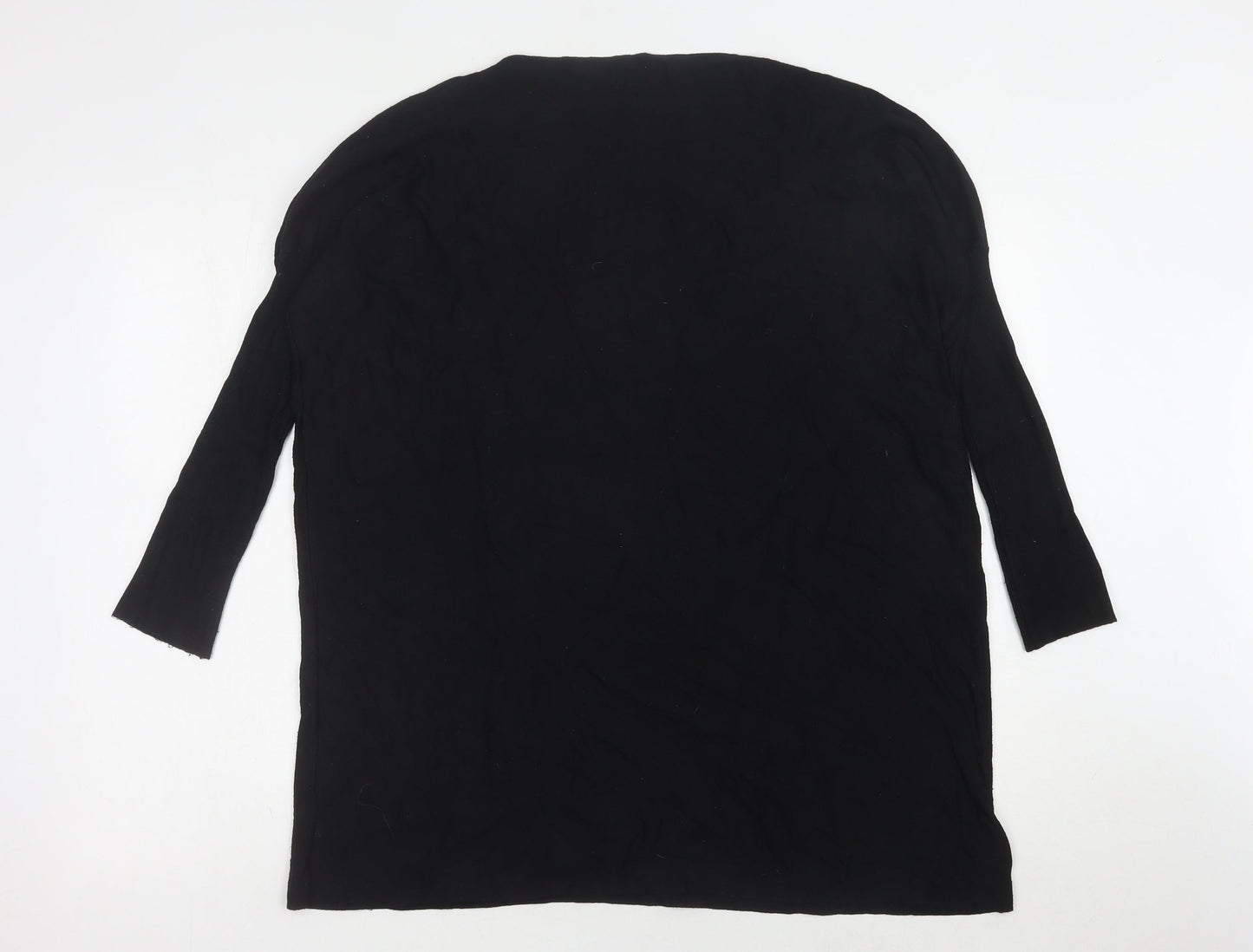 QED London Women's Black Sequin Pullover Jumper, S