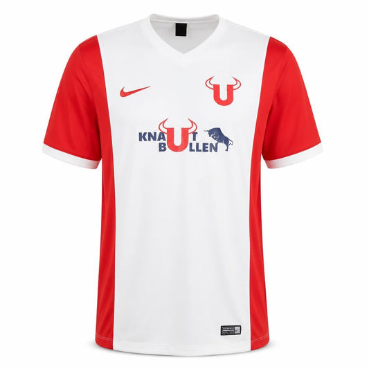 Nike Men's Red & White Jersey T-Shirt L