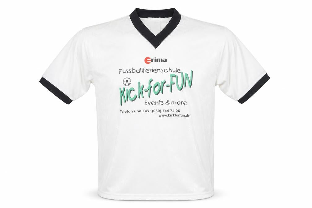 Front view of Erima Men's White Football Jersey S