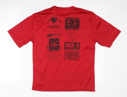 Duo Tec Men's Red Superhero T-Shirt XS