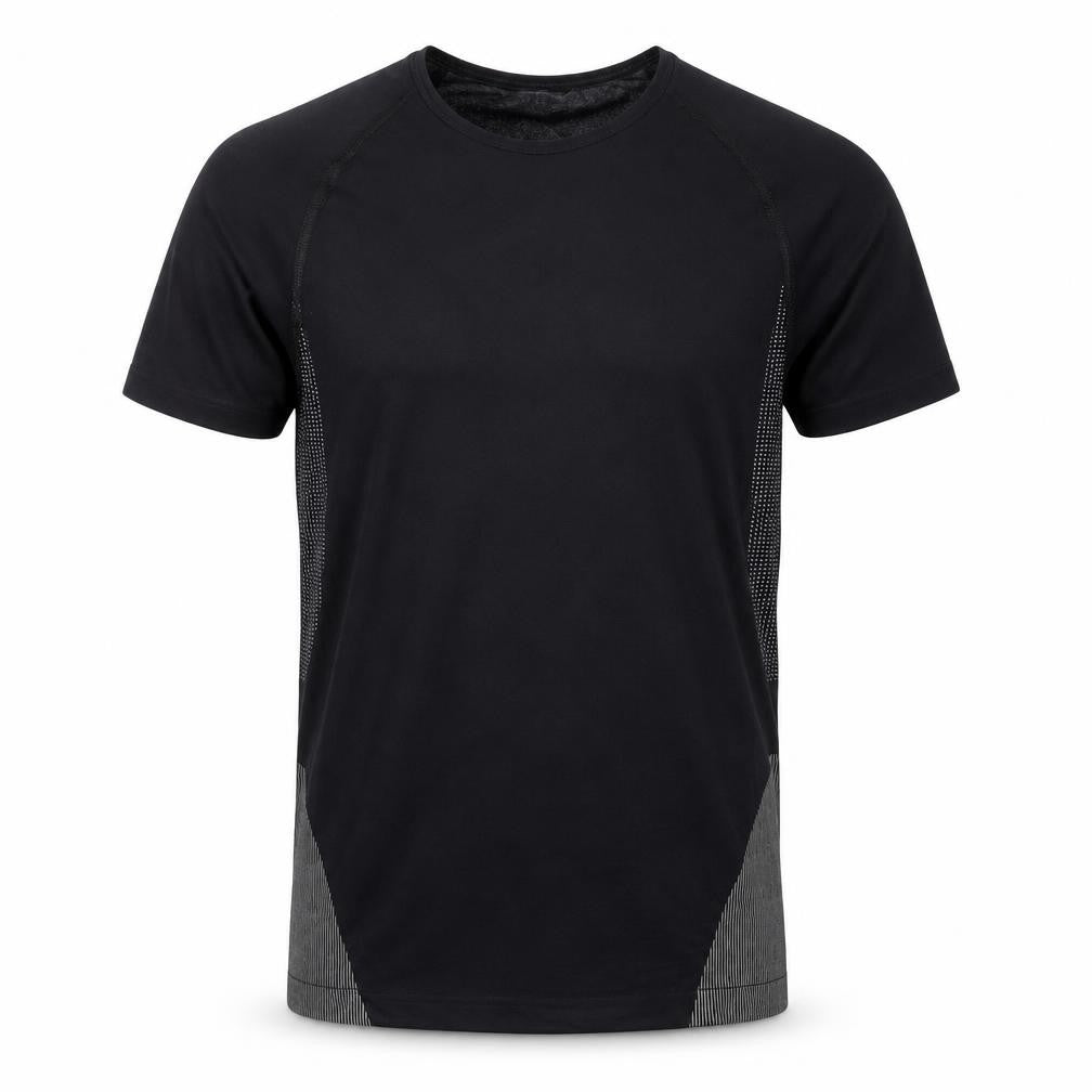 Men's Black Crew Neck Short Sleeve Top S