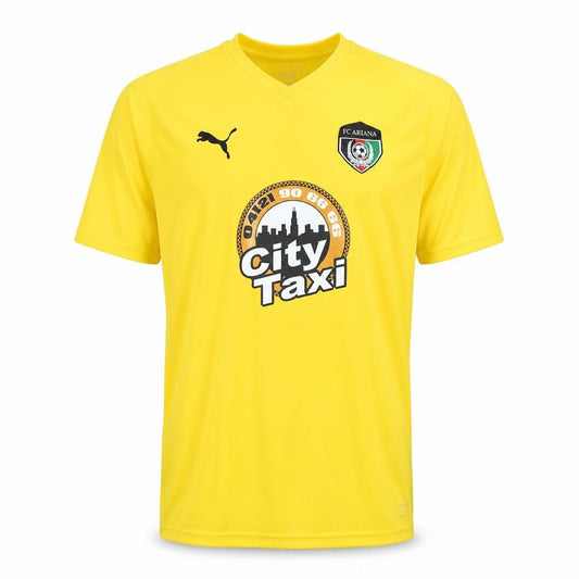 Puma Men's Yellow Football Jersey Size L