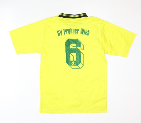 JAKO Men's Yellow Football T-Shirt XS
