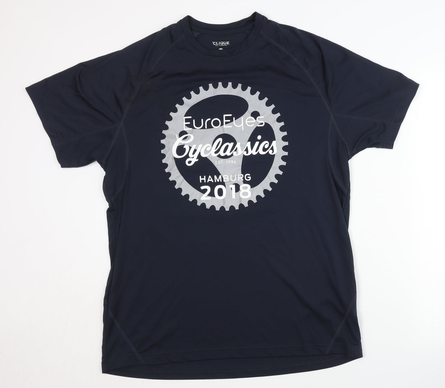 Clique Men’s Black Cycling T-Shirt XL with Logo