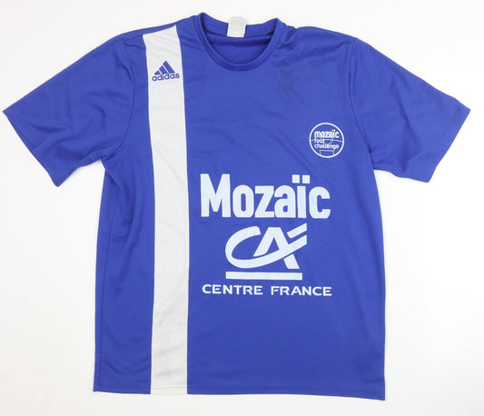Adidas Men's Blue Football T-Shirt L Jersey