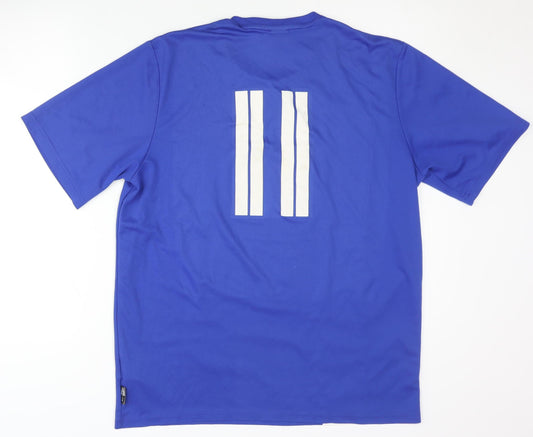 Adidas Men's Blue Football T-Shirt L Jersey