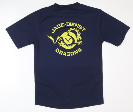 Tee Jays Men's Blue Medium Basic T-Shirt