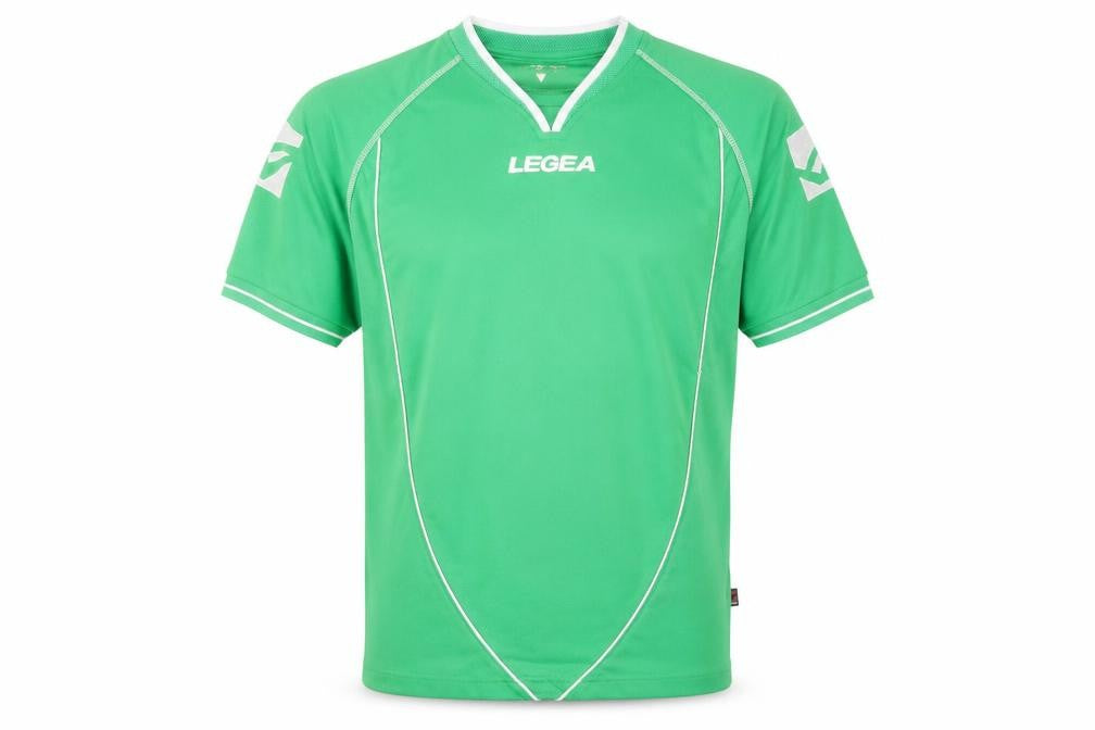 Front view of Legea Men's Green Jersey L Sports V-Neck
