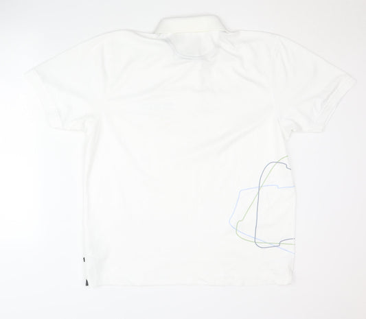 Tee Jays Men's White Polo Shirt L