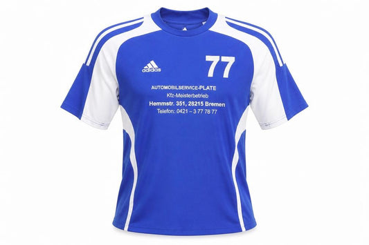 Adidas Men's Blue Jersey - Athletic Football L