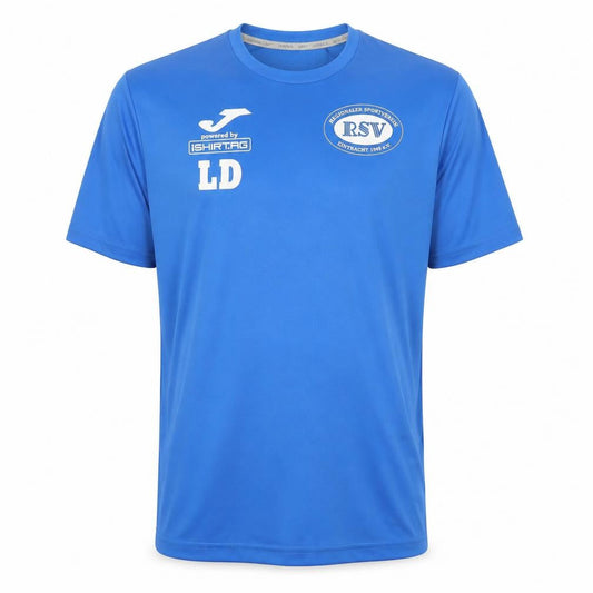 Joma Men's Blue Gym T-Shirt, Size S, Breathable