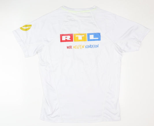 Roly Sport Unisex White Active T-Shirt M