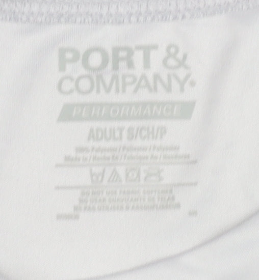 Port & Company Unisex White Sports T-Shirt S