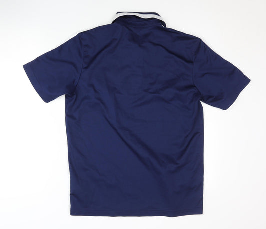Adidas Men's Blue Medium Polo Shirt - Sports Jersey