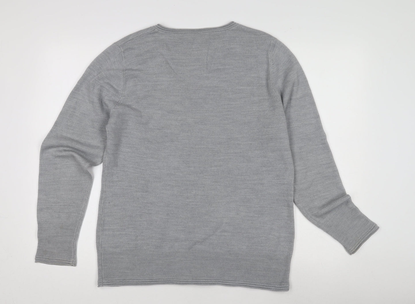 Marks and Spencer Women’s Silver V-Neck Pullover Jumper Size 18