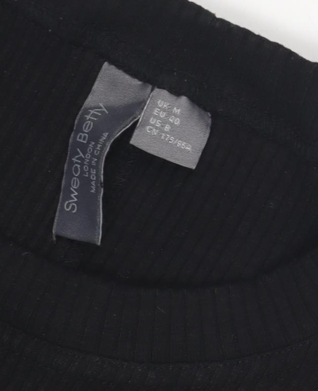 Sweaty Betty Women Black M Dress Short Sleeve