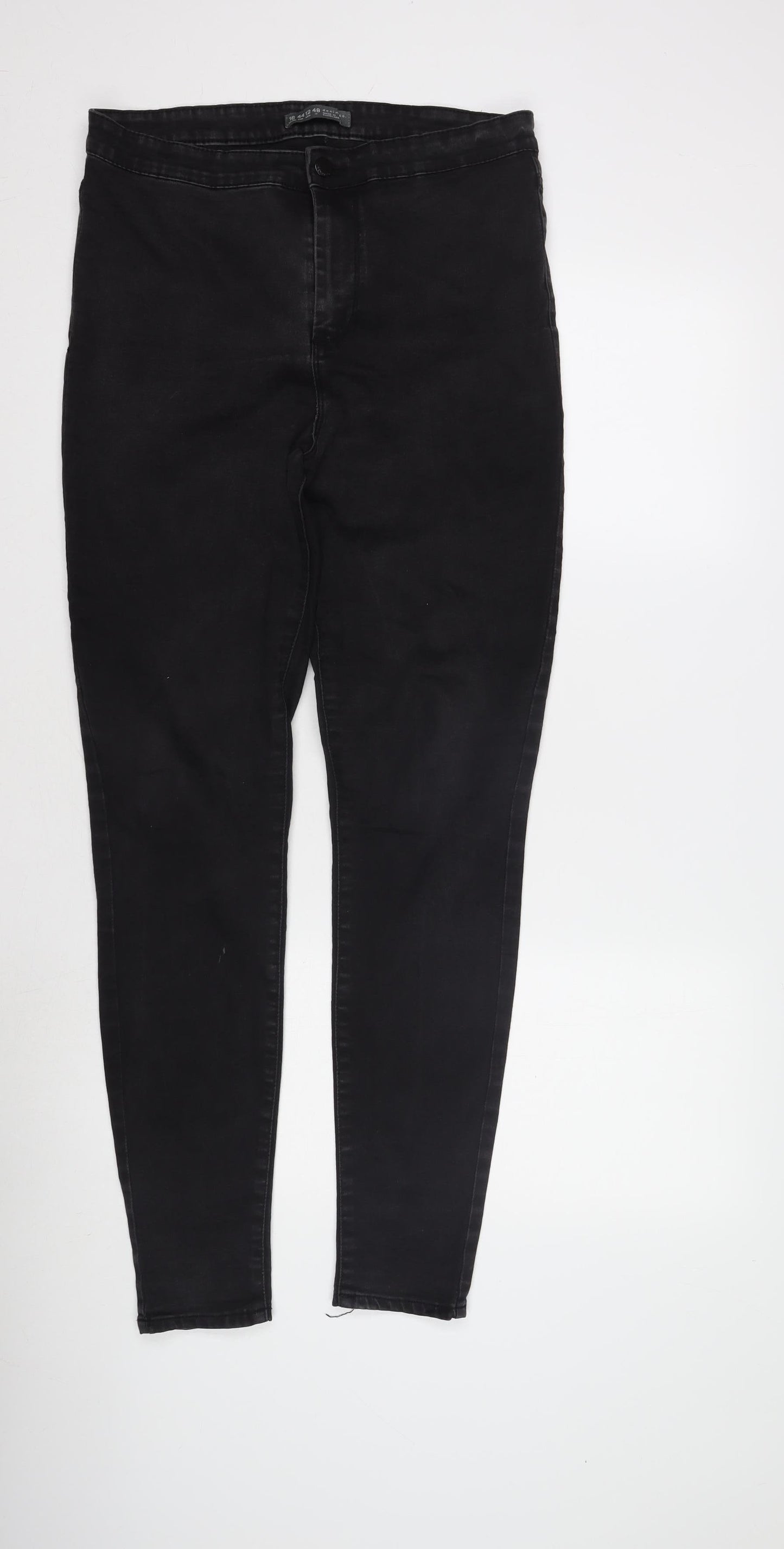Denim Co. Women's Black Skinny Jeans, Medium, Stretch Denim